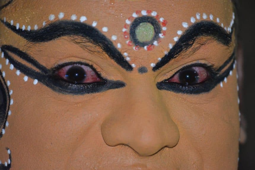 Character, Costuming and Facial Expression of Kathakali – the 400years old traditional performing art of Kerala