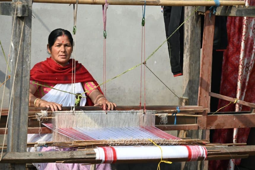 Crafting Elegance: Unraveling the Artistry of Muga-Paat-Eri Silk Weavers in Sualkuchi